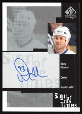 2019-20 SP Authentic Retro Sign of the Times Auto Doug Gilmour Maple Leafs