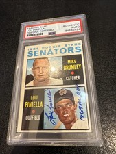 1964 Topps Set-Break #167 - Lou Piniella Rookie Auto PSA DNA AUTHENTIC AUTO
