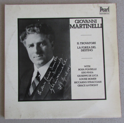 Giovanni Martinelli   Verdi Il Trovatore / La Forza Del Destino - 2x Vinyl LP