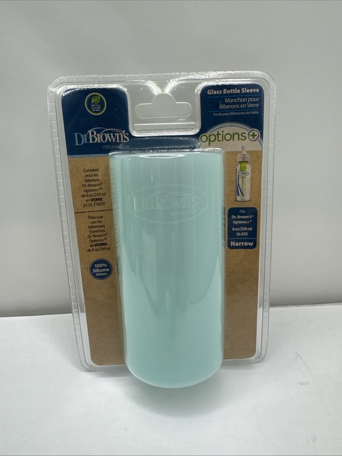 Dr. Brown's Glass Bottle Protective Sleeve Silicone 8oz NARR