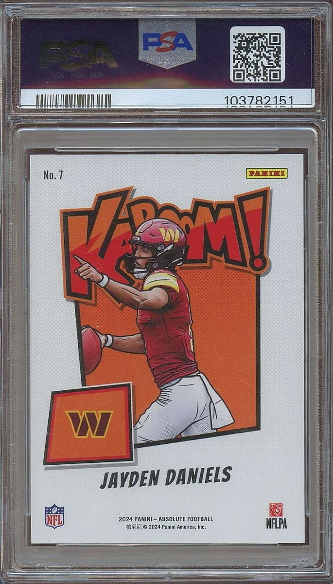 Jayden Daniels 2024 Absolute KABOOM! SSP CASE HIT Rookie RC