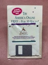 Vintage America Online Windows Version 1.1 Sealed in Package 3.5” Floppy Disk Vintage America Online Windows Version 1.1 Sealed in Package 3.5” Floppy Disk