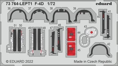 Eduard 73764 1/72 F-4D for Fine Molds Photo Etch Detail Set