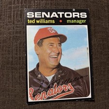 1971 Topps - Ted Williams #380🥶🥶🥶