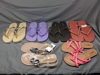 Old Navy Rue 21 Lot Of 6 Flip Flops Women Size 6 Multicolor