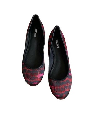 Just Cavalli Size 37. US Size 7. New In box Cloth Ballet Flats.