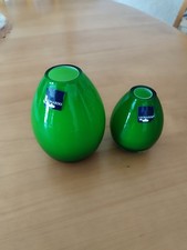 Zwei Kleine Vase Aus Grünem Glas Gebraucht Sehr Guter Zustand Siehe Bilder