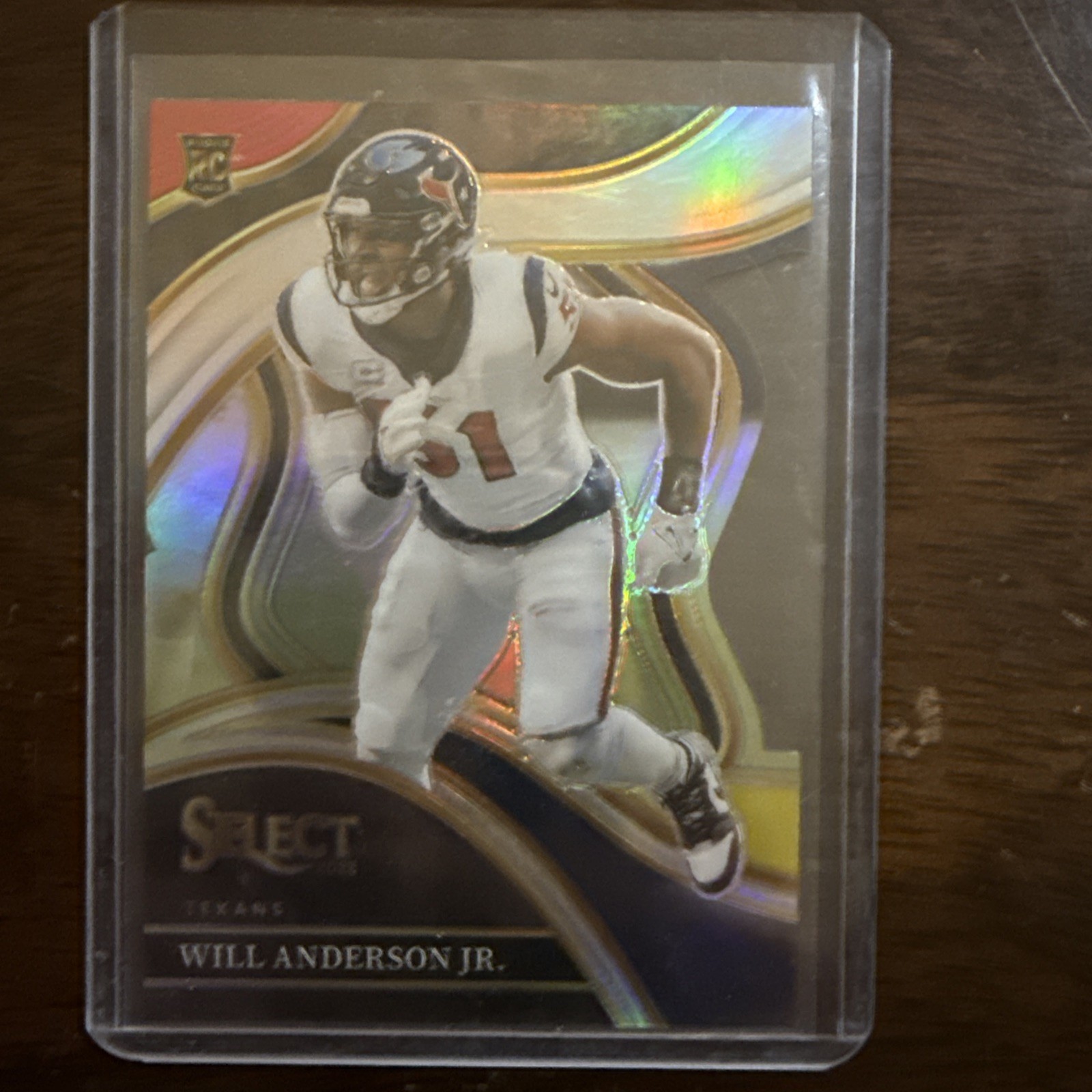 2023 Panini Select - Club Level Will Anderson #207 Red & Yellow Prizm Die-Cut