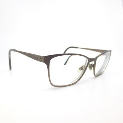 Jill Stuart JS 326-1 Brown Metal Cat Eye Eyeglass Frames 52-16-135 Womens
