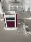 iHome Ih4P Pink & White Digital Alarm Clock iPod Speaker Dock w/ Adapter