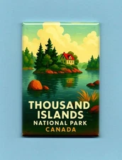 THOUSAND ISLANDS NATIONAL PARK *2X3 FRIDGE MAGNET* SAINT LAWRENCE RIVER CANADA