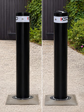 Circle Telescopic Bollard 550mm Driveway Security - 114mm Heavy Duty Bollard