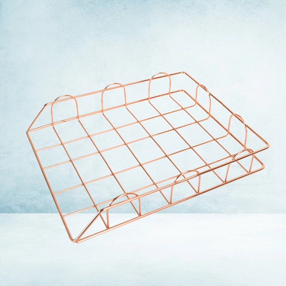 Portadocumenti impilabile Cestino portadocumenti in metallo Cestino - Immagine 3 di 4