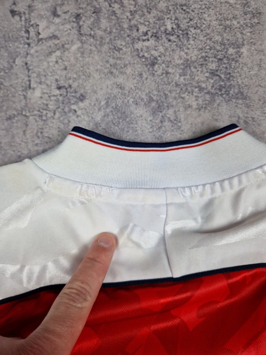 Vintage Arsenal Soccer Jersey Rare 90s Home JVC Football Shirt