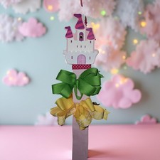 Girls Bows Hairbows Hair Accessories Yellow Green