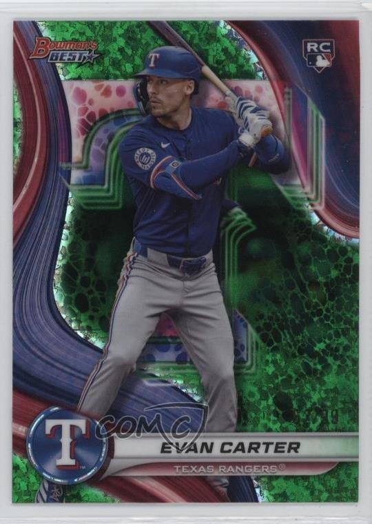 2024 Bowman's Best Green Mini-Diamond Refractor 62/99 Evan Carter #66 1n6g