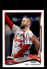 Signed Baseball Card Auto Pat Neshek 2014 Topps Update #US-192 Cardinals