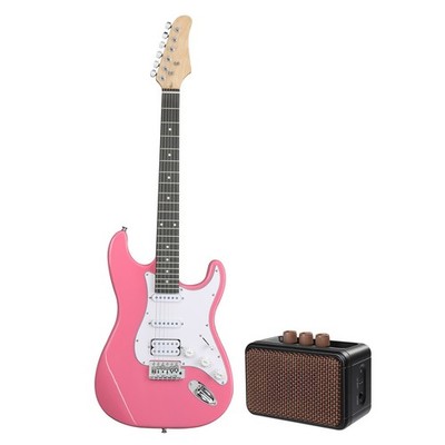  FREE SHIPPING! +AMP! ''S'' Style Electric Guitar +Case/Bag +Strap +More!