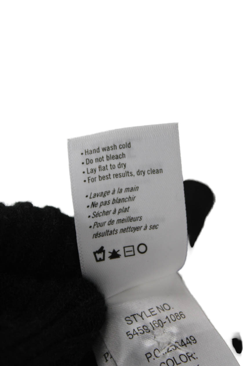 Paige Womens Basic Button-Up Black Collared Long … - image 6