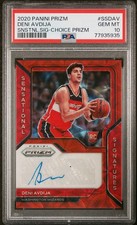 DENI AVDIJA RED CHOICE PRIZM AUTO PSA 10 GEM MINT 2020 SENSATIONAL SIGNATURES RC