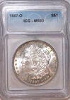 1887-O Morgan Silver Dollar- ICG MS 63 - #A0792 - FREE SHIPPING