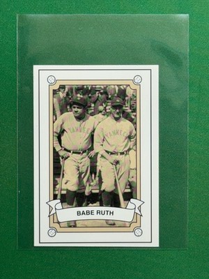 babe ruth tobacco card 1992 Sports News "Old Time Card" #55 Exact Card B Holder 1992 Sports Card News Best