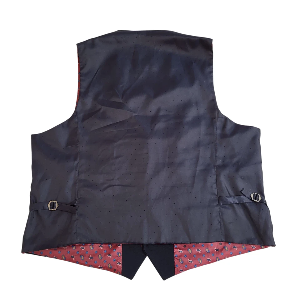 Marc Darcy Waistcoat Blue Smart Formal 2 Pocket Men's Uk 3XL 52" - Image 2 of 4
