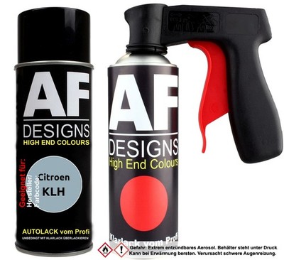 Spraydosen Griff Set für Citroen KLH Bleu Leman Metallic Basislack Klarlack Hand