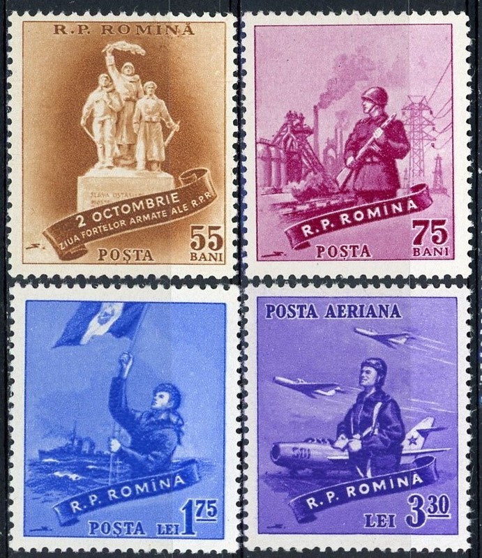 sr3432 Romania Sc#1237-39, C55 MNH