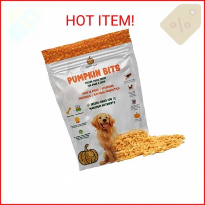 Happy Olly Pumpkin Treats for Dogs Digestion 2oz - Freeze Dried Single Ingredien