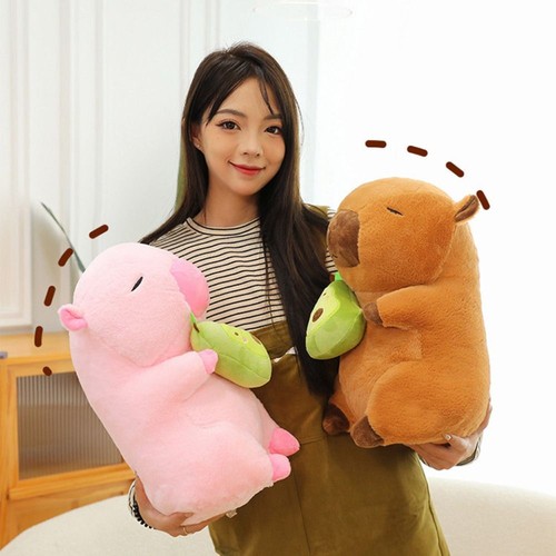 Simulation Avocado Capybara Plush Toy Capibara Anime Fluffty Toy Birthday Gift - Picture 5 of 12