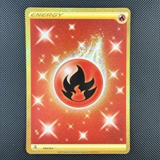Pokemon TCG Fire Energy 284/264 Fusion Strike Gold Secret Rare Holo Card on eBay