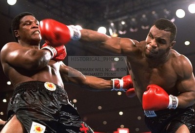 MIKE TYSON TREVOR BERBICK HEAVYWEIGHT BOXING NASSAU 1986 13X19 PHOTO