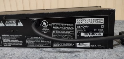 DENON DN-C635 RACK MOUNT CD/MP3 PLAYER-PLAYS-LOOKS NICE-EJECT