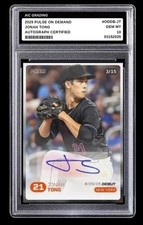 2025 Jonah Tong Pulse Debut Signed Rookie  Auto Limited Editon 3/15 Graded 10