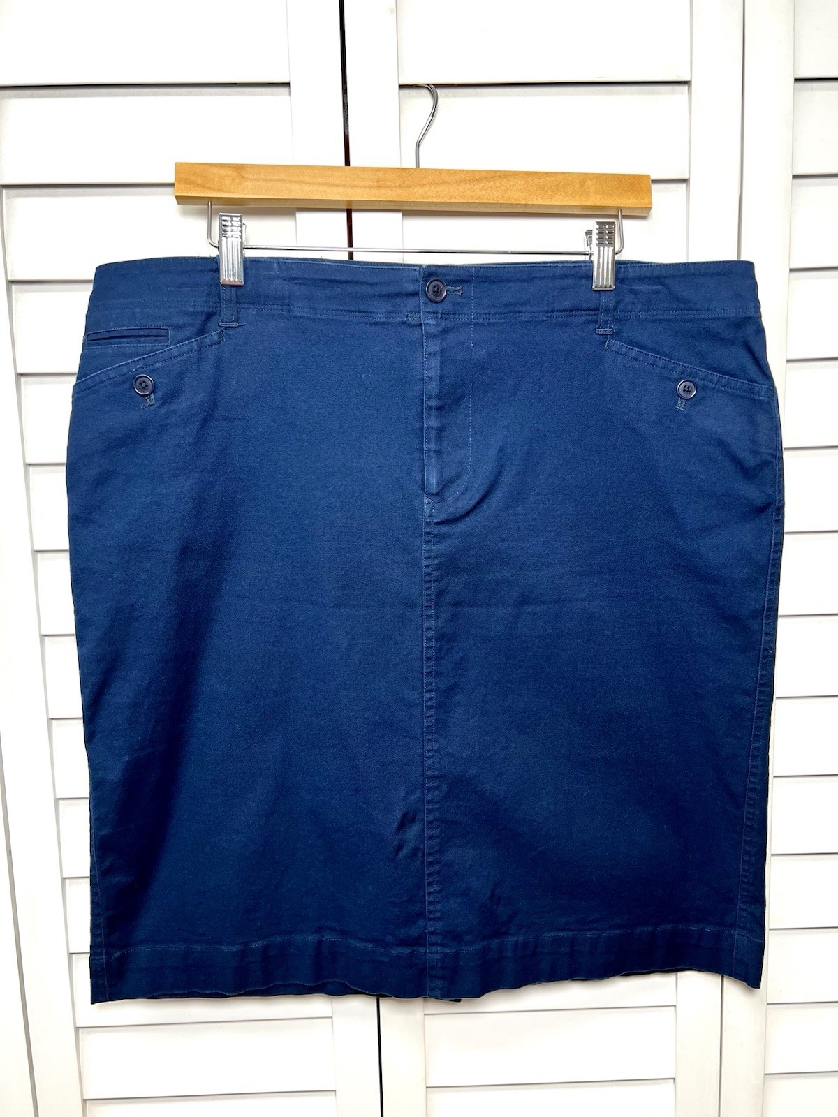 Lauren Ralph Lauren Cotton Stretch Straight Pencil Skirt Boho Women’s Size 14W