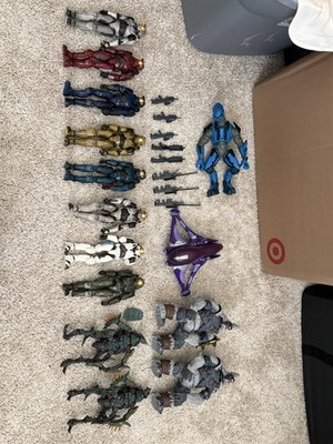 Joyride Halo/Halo 2/Halo 3Action Figure Lot - Incomplete - READ DESCRIPTION 