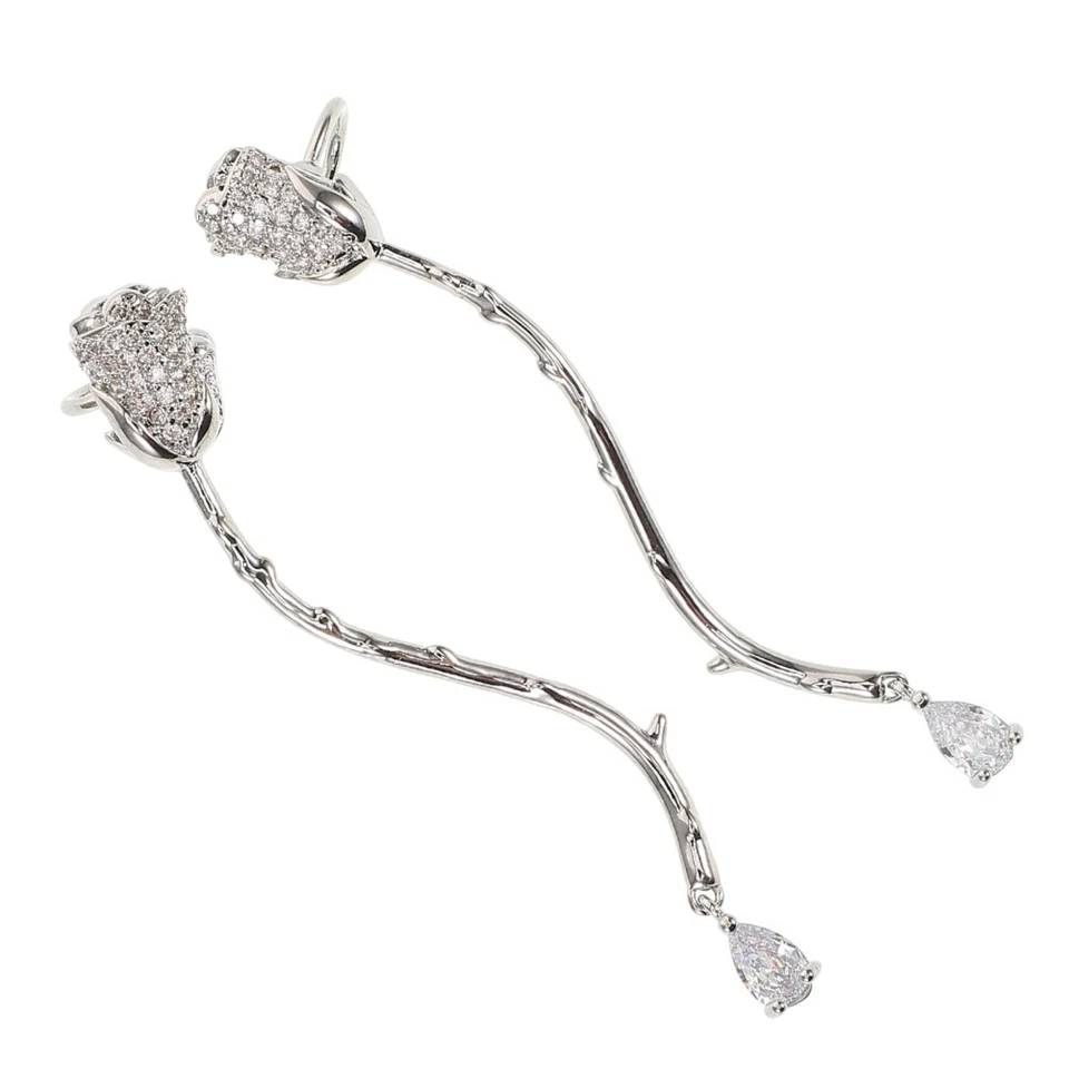  2 Pcs Orecchini A Clip Clips Gioielli Per Le Orecchie L'orecchio - Immagine 3 di 4