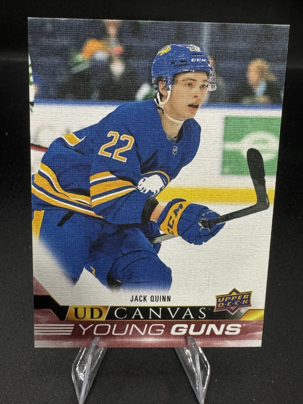 22-23 Upper Deck Series 1 #C99 Jack Quinn UD Canvas Young Guns Buffalo Sabres