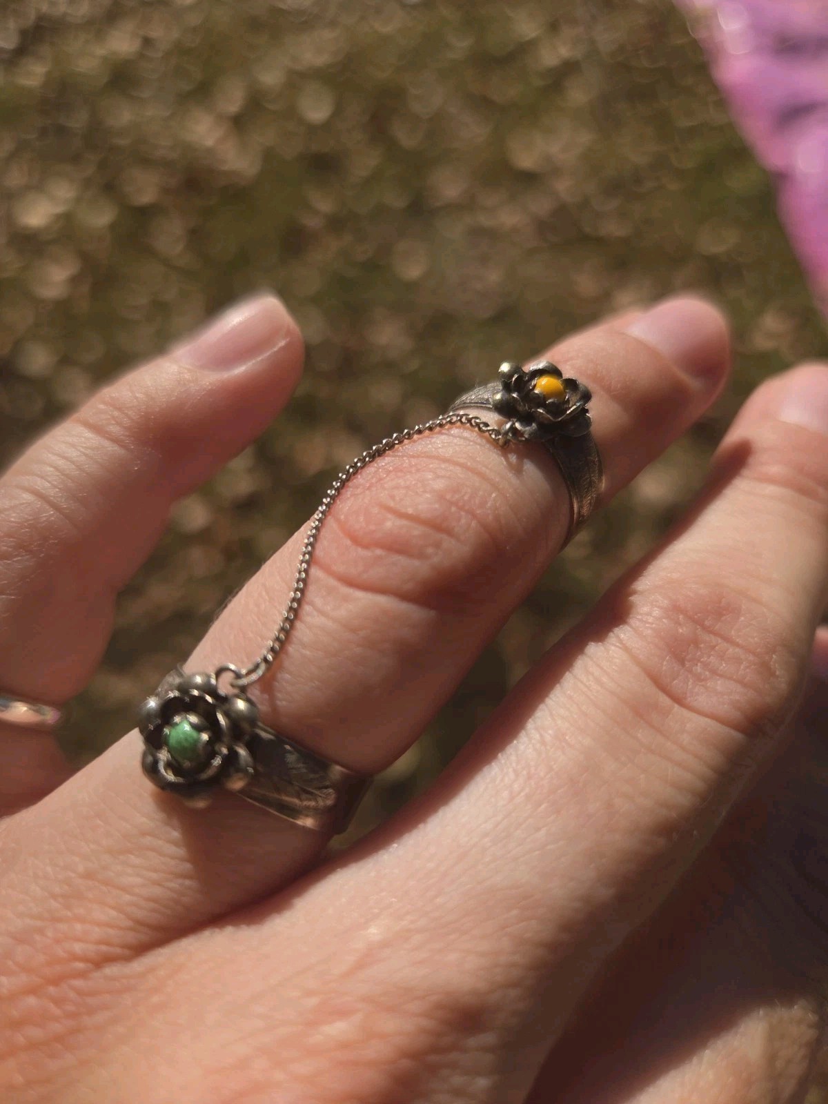 Unique Stackable Sterling Silver Ring ADJUSTABLE … - image 4