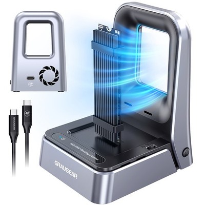 GrauGear G-M2DK2-40G GRAUGEAR Docking Station 4.0 für M.2 PCIe Gen4x4 NVMe SSD