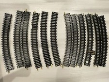 Lot of 13 Vintage Tyco HO Train Tracks Curved And Straight