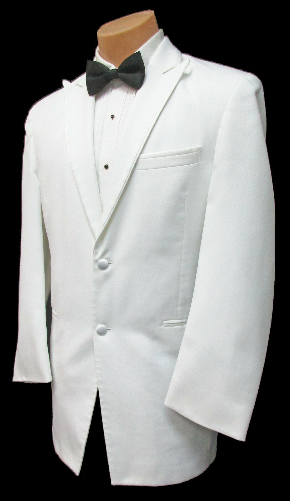 Men's Chaps White Tuxedo Jacket Formal Dinner Wedding… Gem