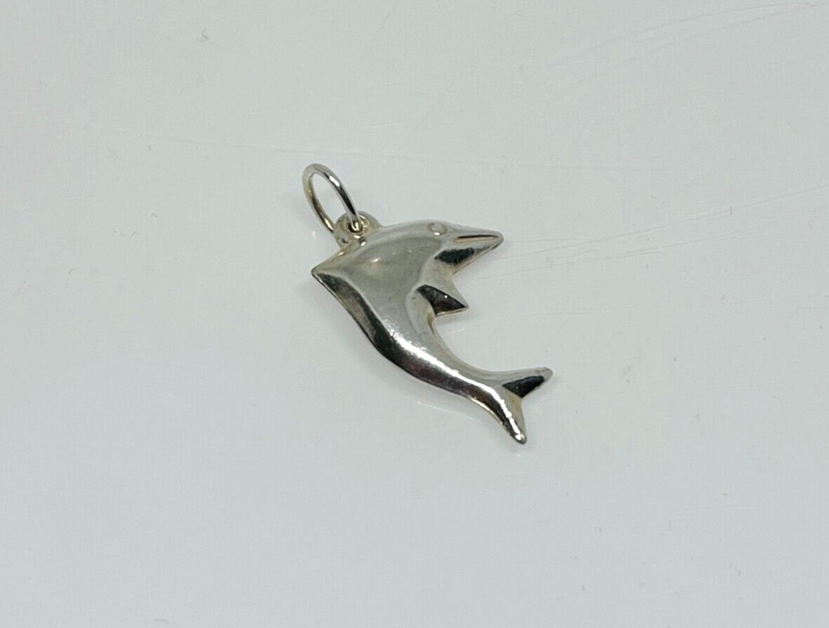 Gorgeous Solid Artistic Fish Pendant 925 solid si… - image 7