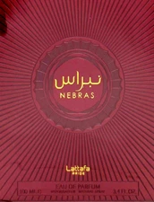 LATTAFA NEBRAS EAU DE PARFUM SPRAY UNISEX 3.4 Oz / 100 ml BRAND NEW ITEM!!!
