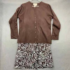 Monroe and Main Zebra Dress w/ Sweater Size 14 New