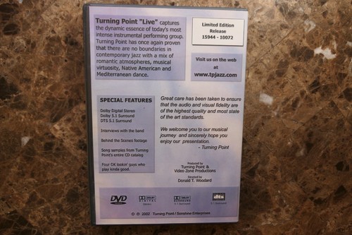 Turning Point "Live" A full-length Concert DVD 2002 Limited Release VERY RARE - Picture 3 of 3