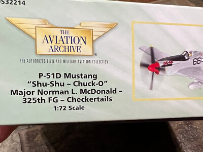 CORGI 1:72 US32214 P-51D Mustang SHU-SHU CHUCK-O Major Norman