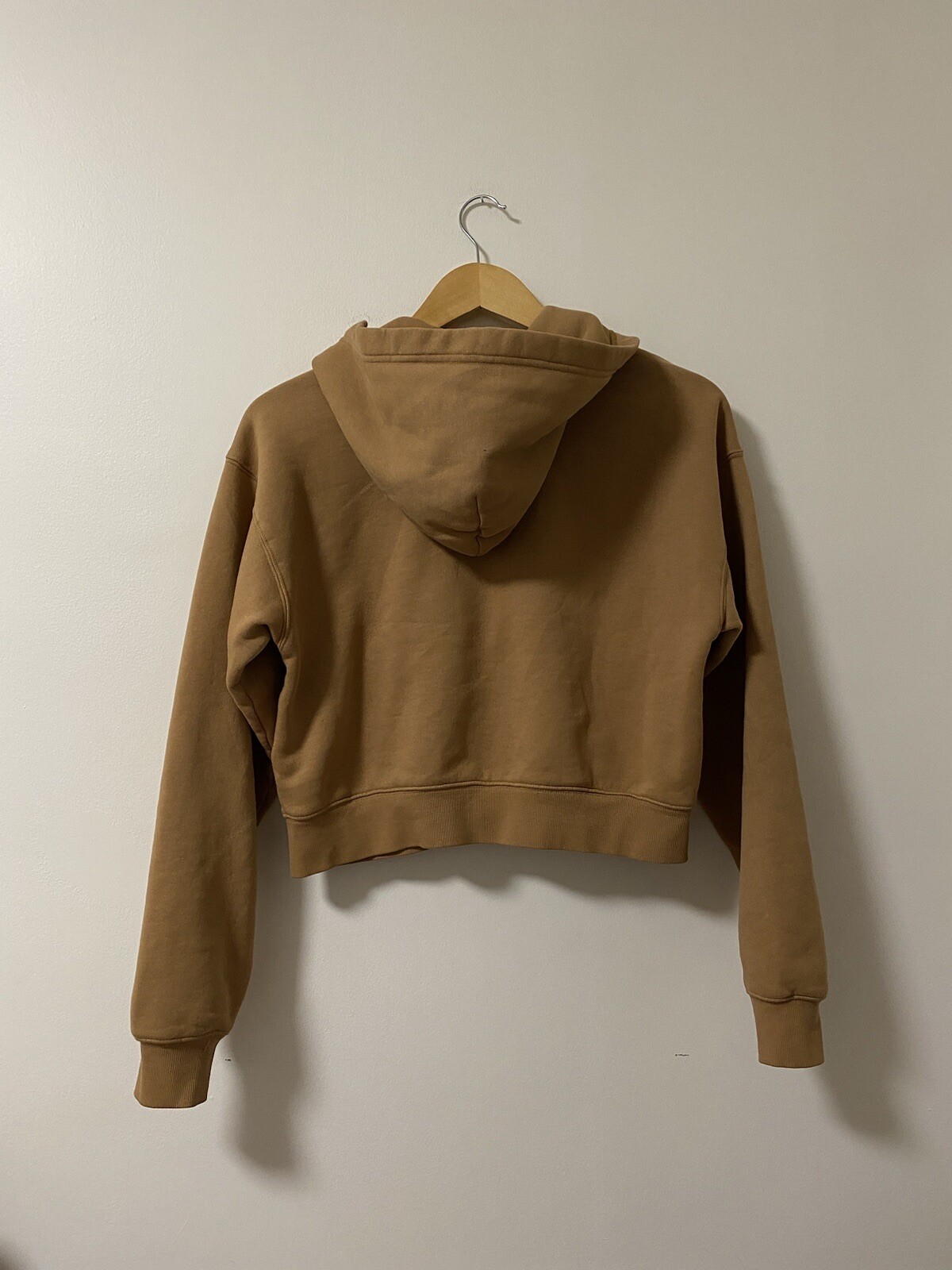 Aritzia TNA Cozy Boyfriend Boxy Cropped Zip Up Hoodie… Gem