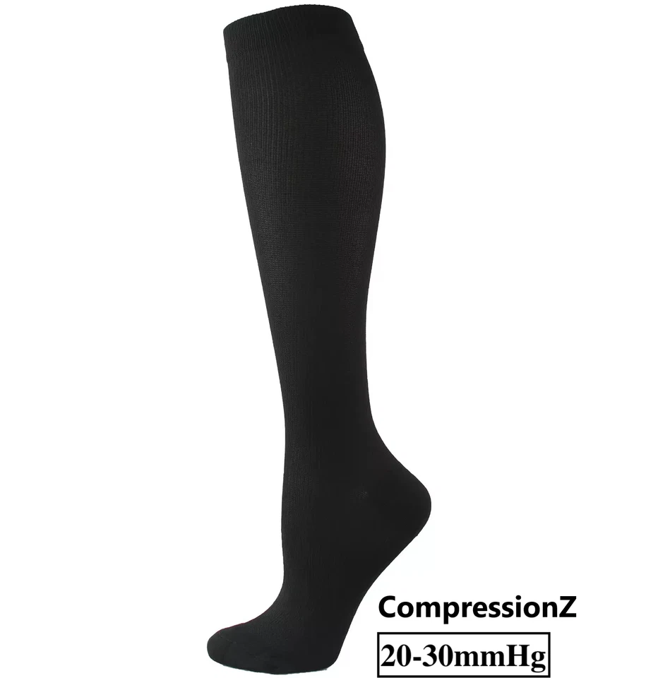 (4 pares) (S-3XL) Calcetines de compresión Medias Soporte graduado Para hombres Mujeres Foto 4 de 4